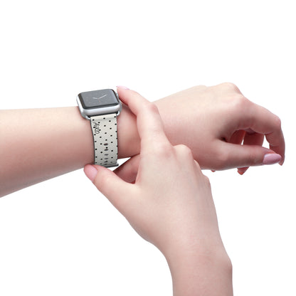 Polka Dot ( White and Black) Apple Watch Band