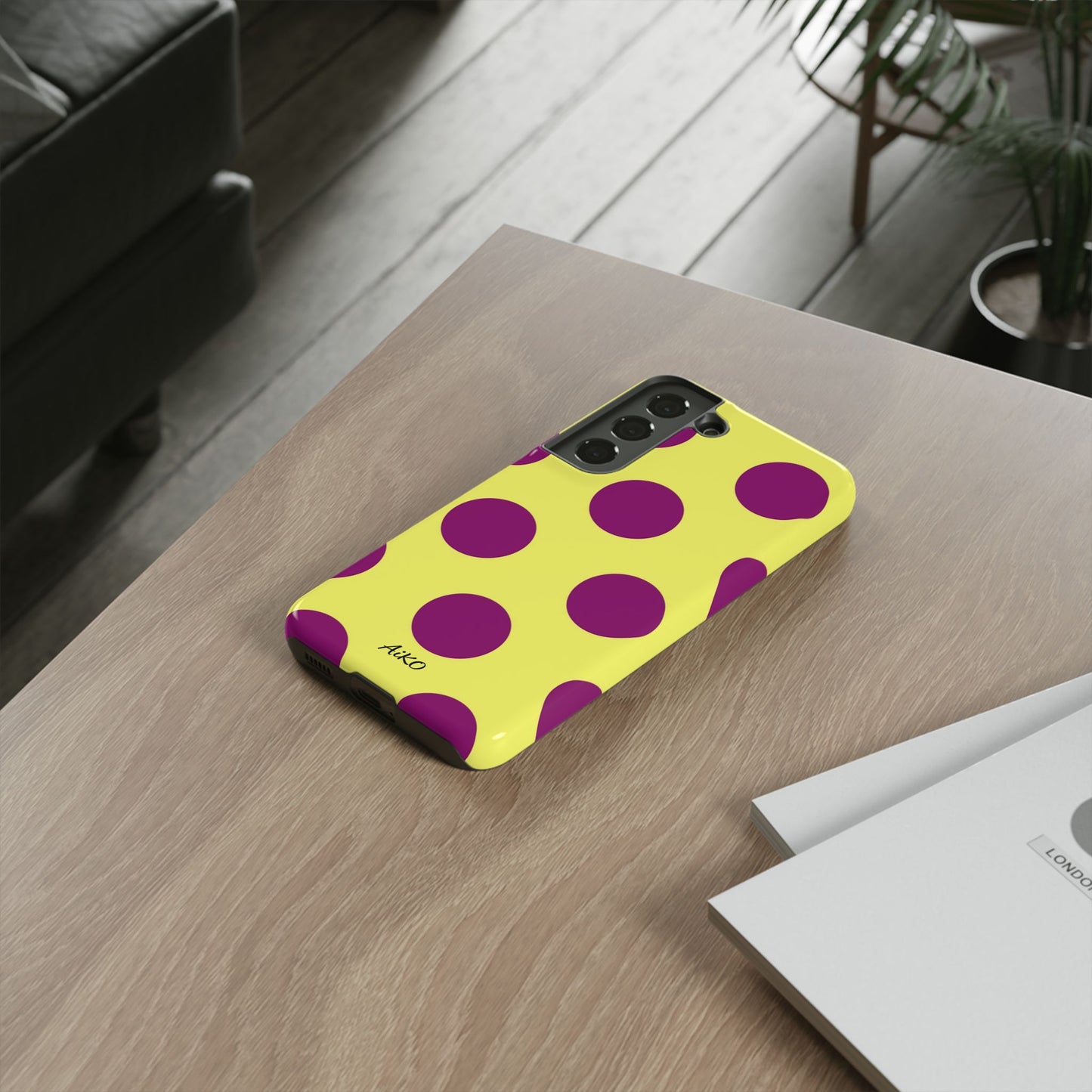 Polka Dots (Yellow & Purple)
