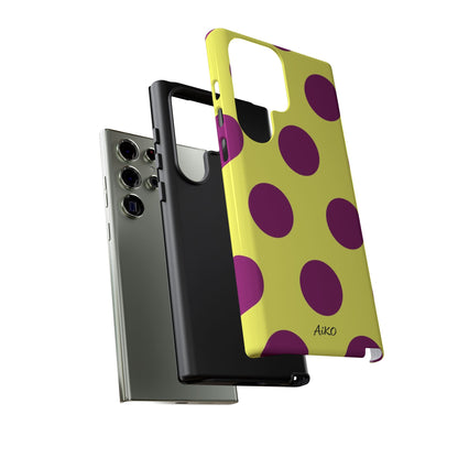 Polka Dots (Yellow & Purple)