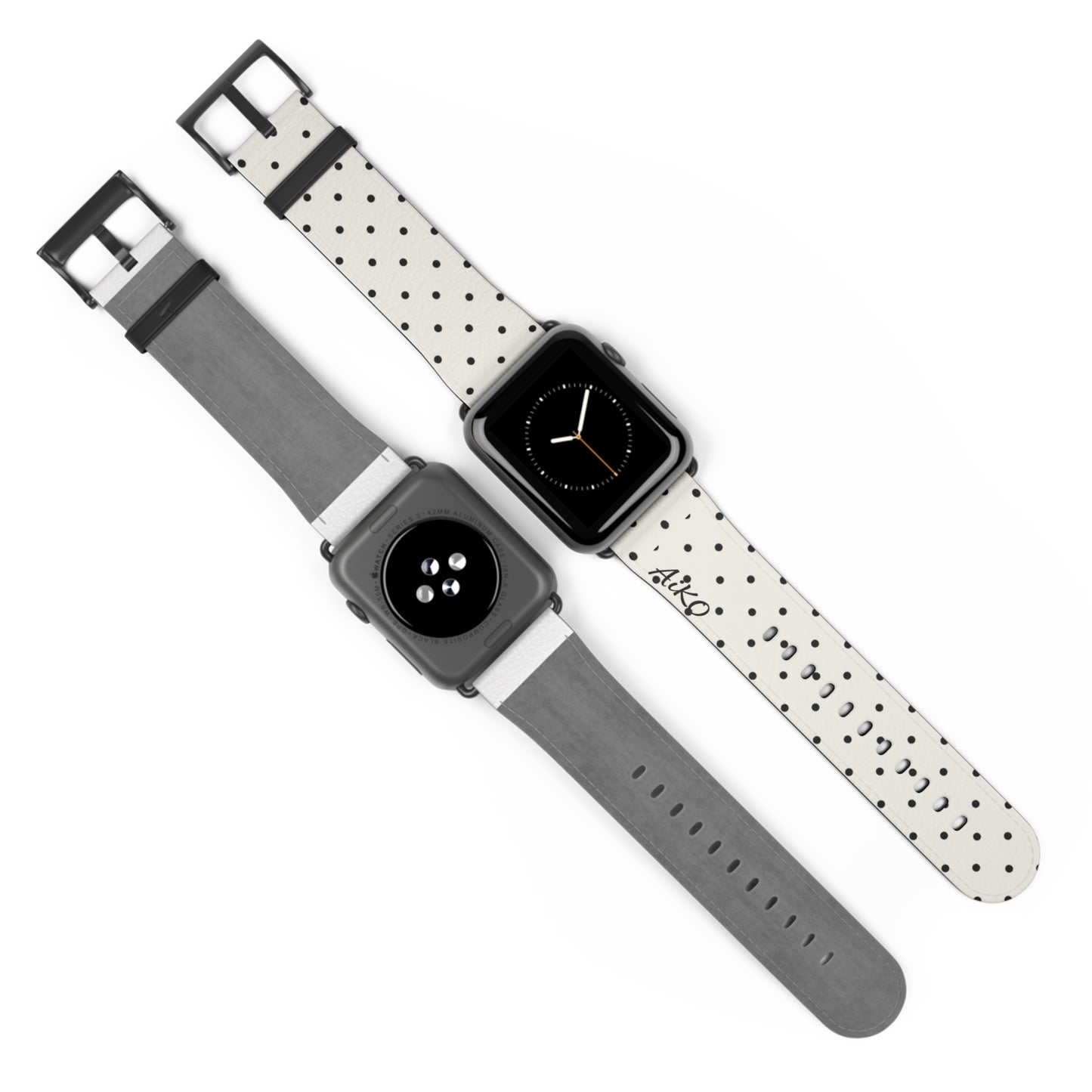 Polka Dot ( White and Black) Apple Watch Band