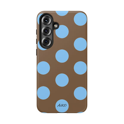 Polka Dots (Blue & Brown)