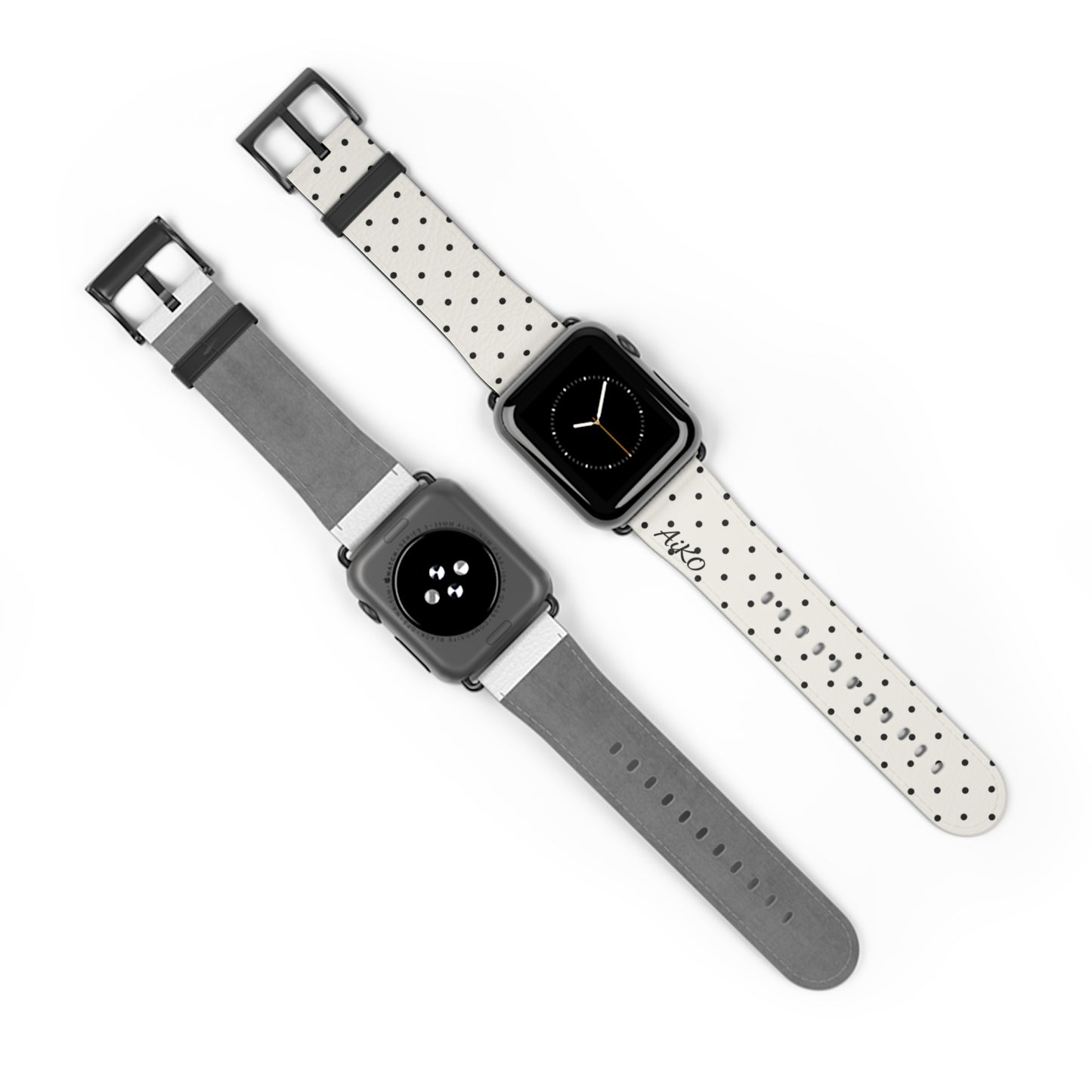 Polka Dot ( White and Black) Apple Watch Band
