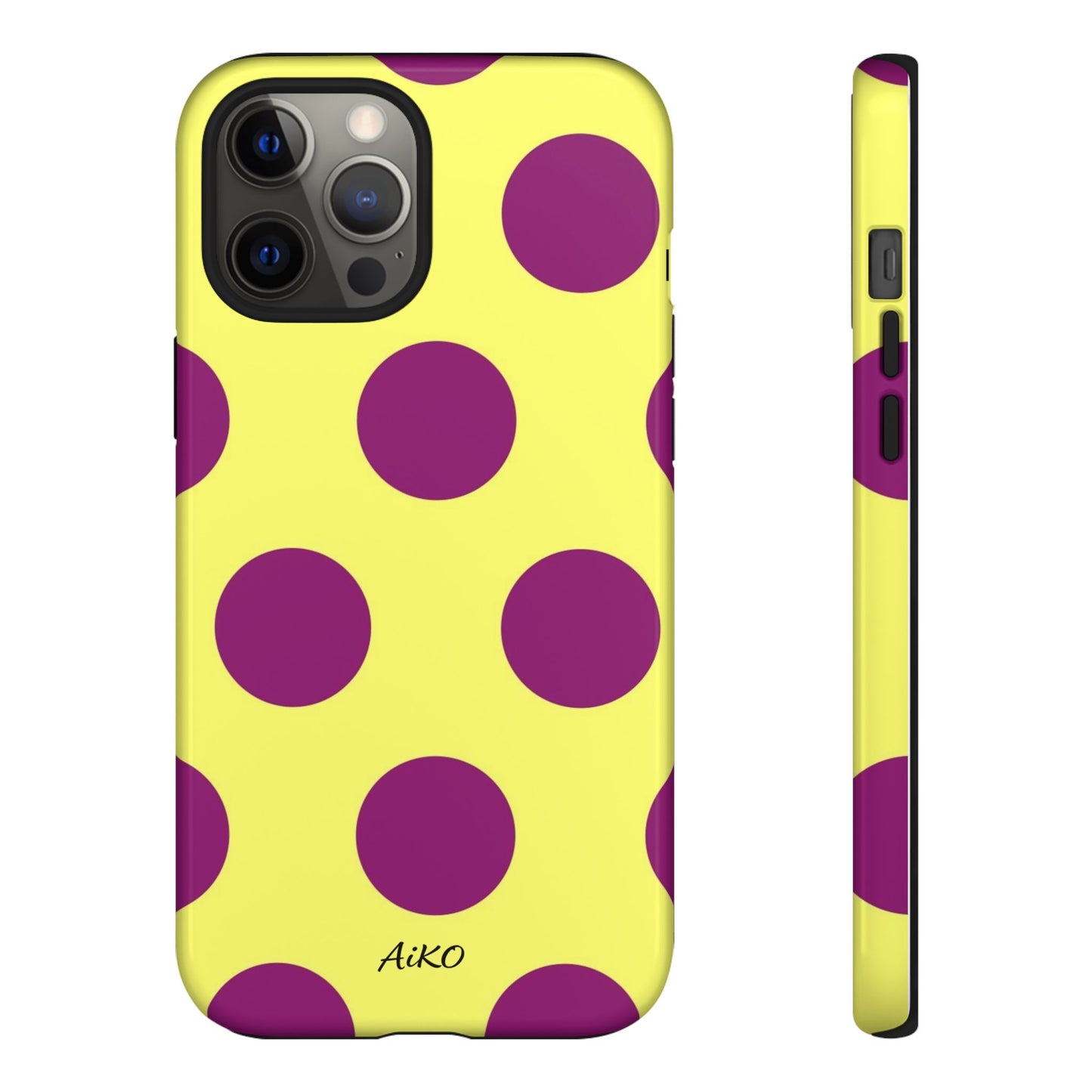 Polka Dots (Yellow & Purple)