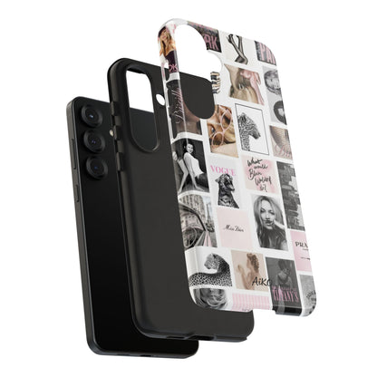 Fashion Collage Phone Case — Pink Vogue Magazine Aesthetic Tough Case