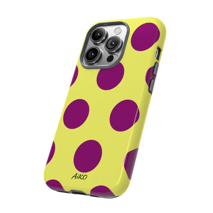 Polka Dots (Yellow & Purple)