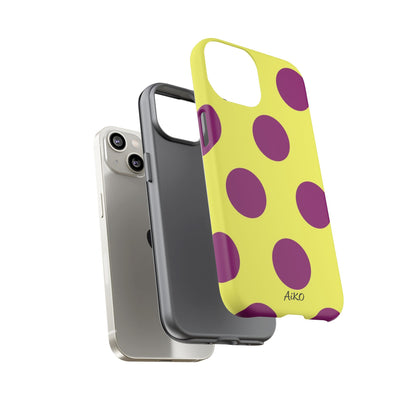 Polka Dots (Yellow & Purple)