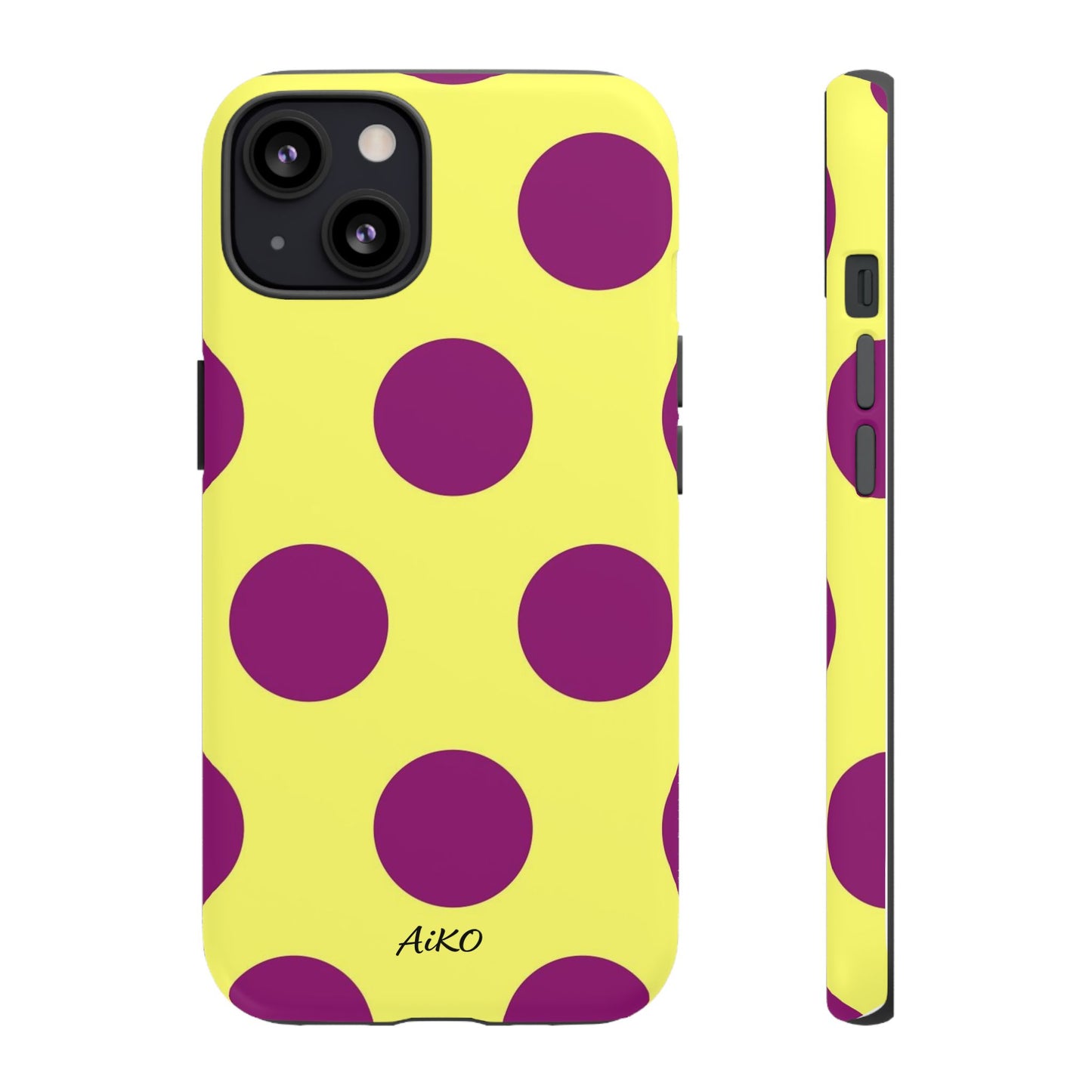 Polka Dots (Yellow & Purple)