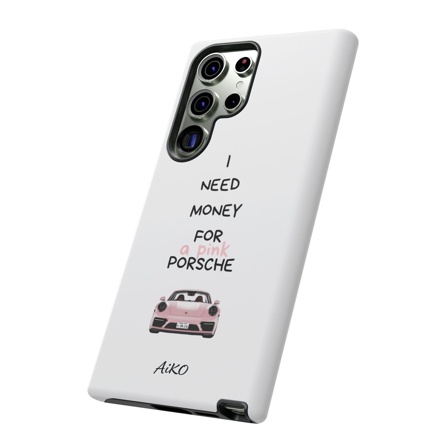 I Need Money For A Pink Porsche (White)