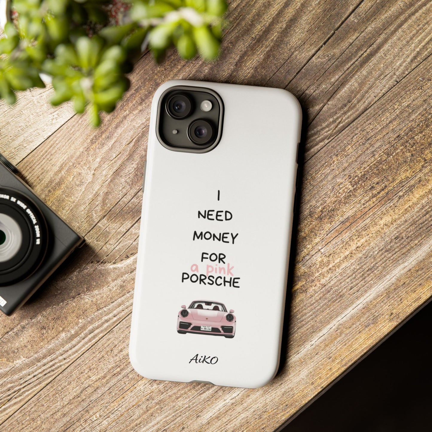 I Need Money For A Pink Porsche (White)
