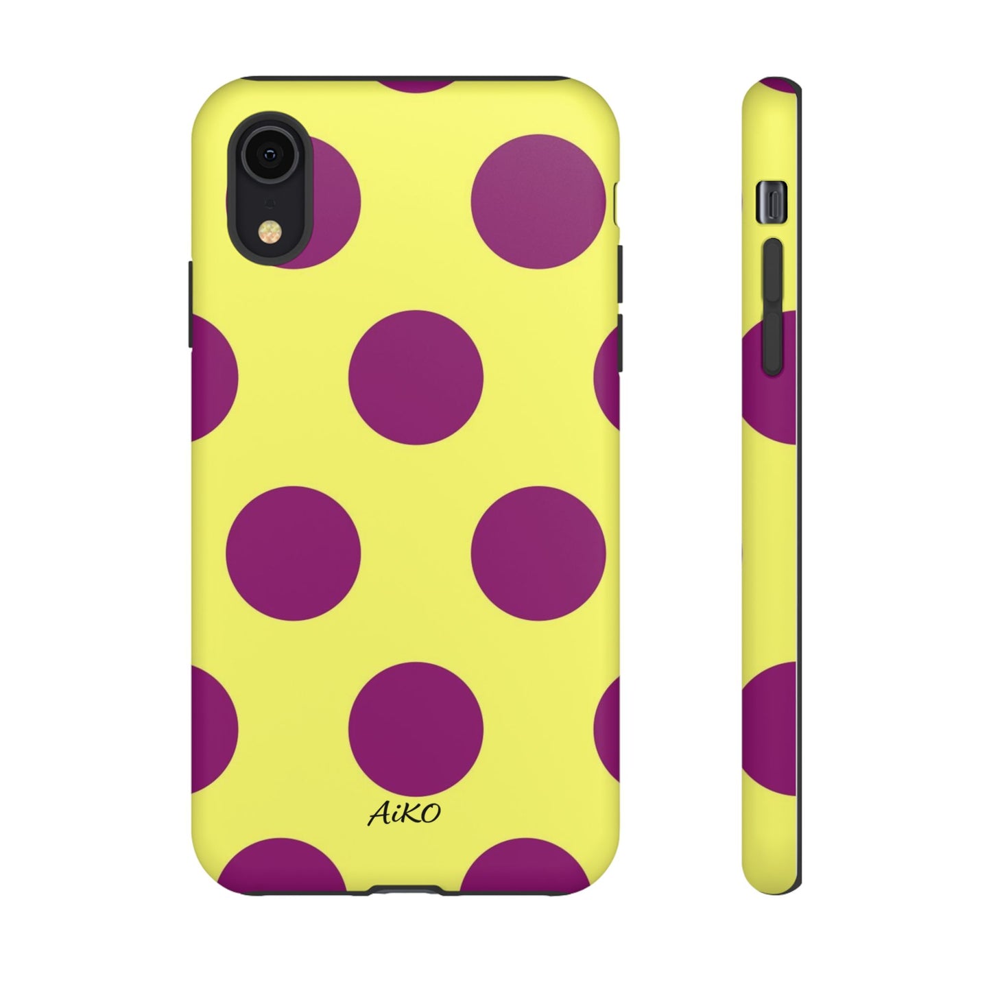 Polka Dots (Yellow & Purple)