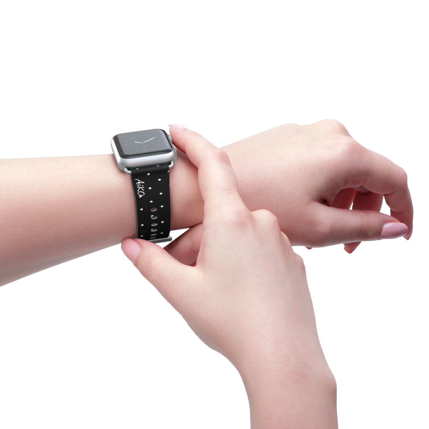 Polka Dot ( Black and White) Apple Watch Band