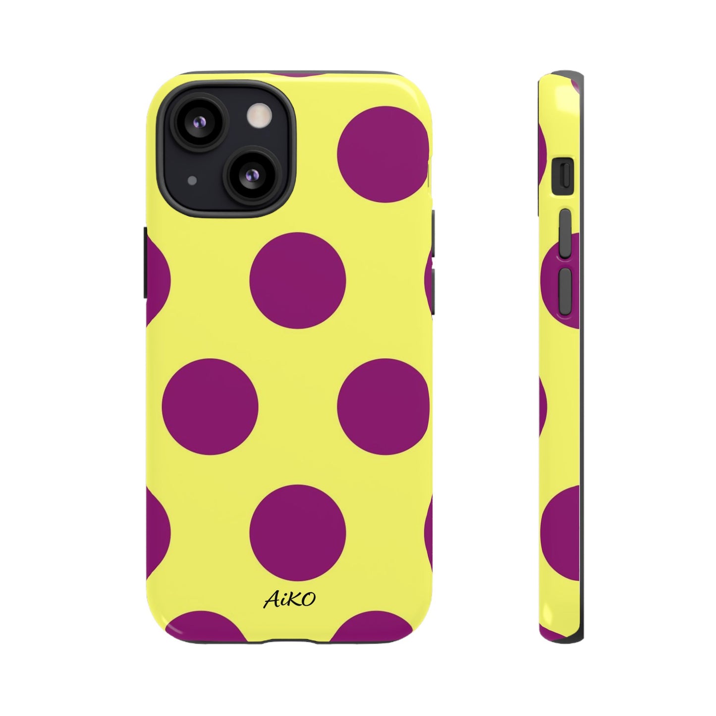 Polka Dots (Yellow & Purple)