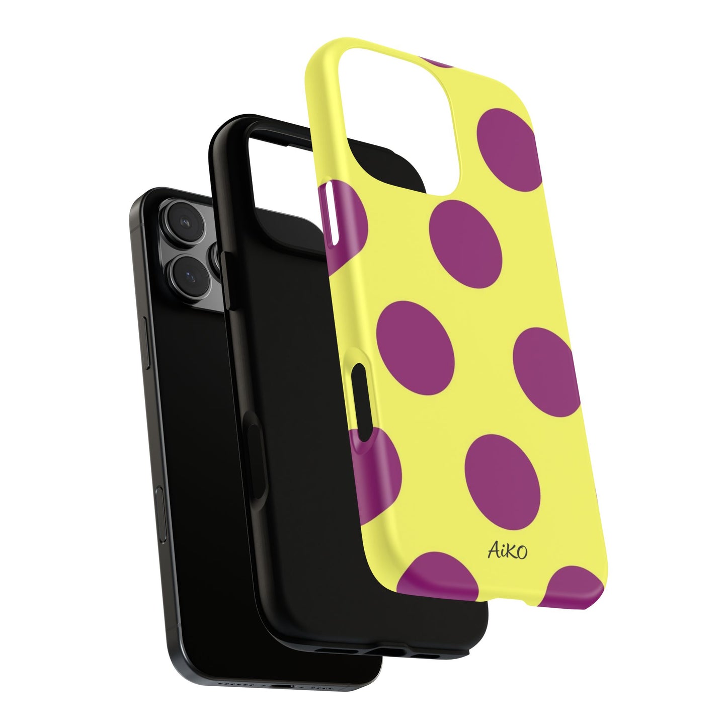 Polka Dots (Yellow & Purple)
