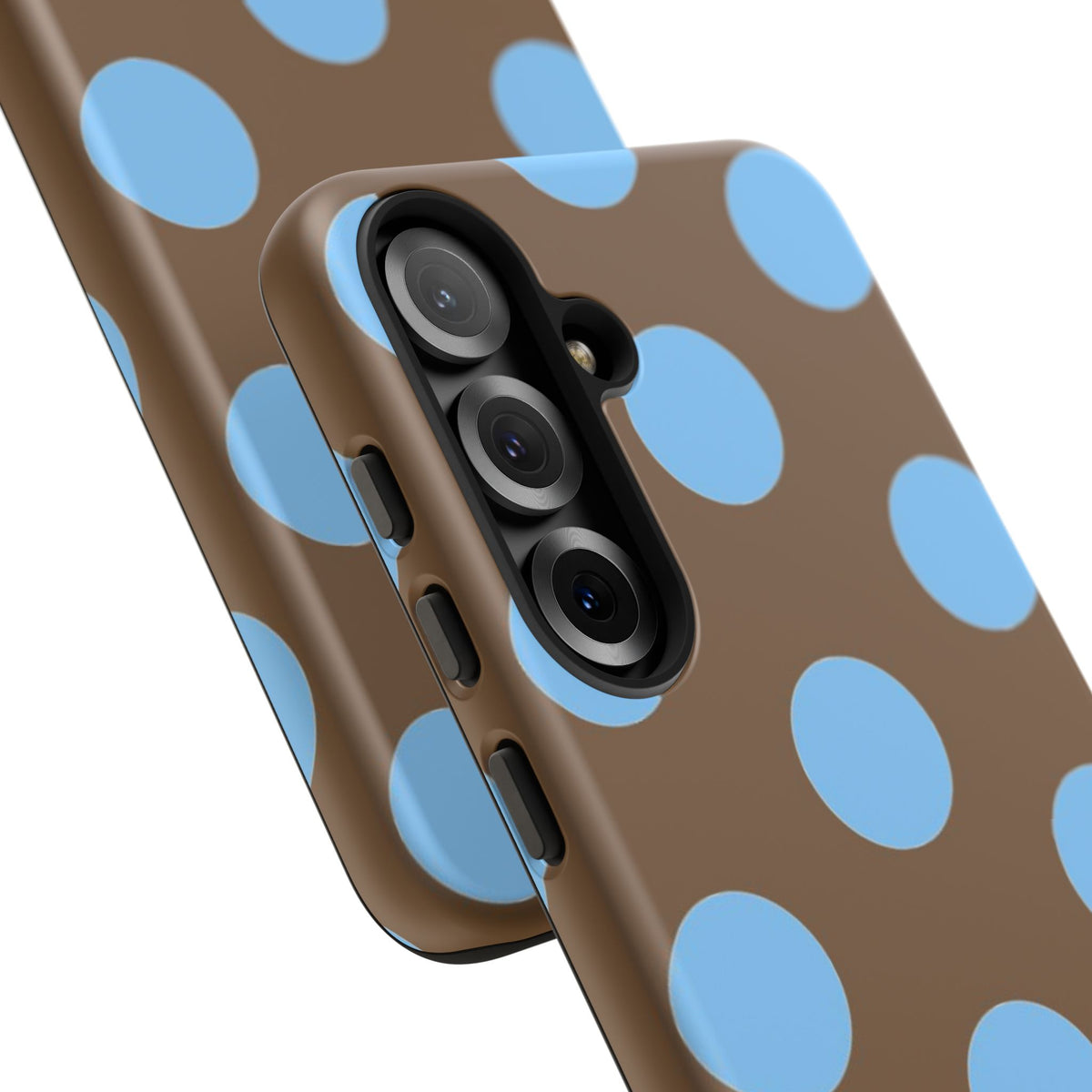 Polka Dots (Blue & Brown)
