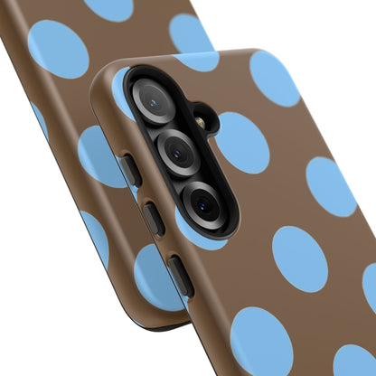 Polka Dots (Blue & Brown)