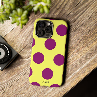 Polka Dots (Yellow & Purple)