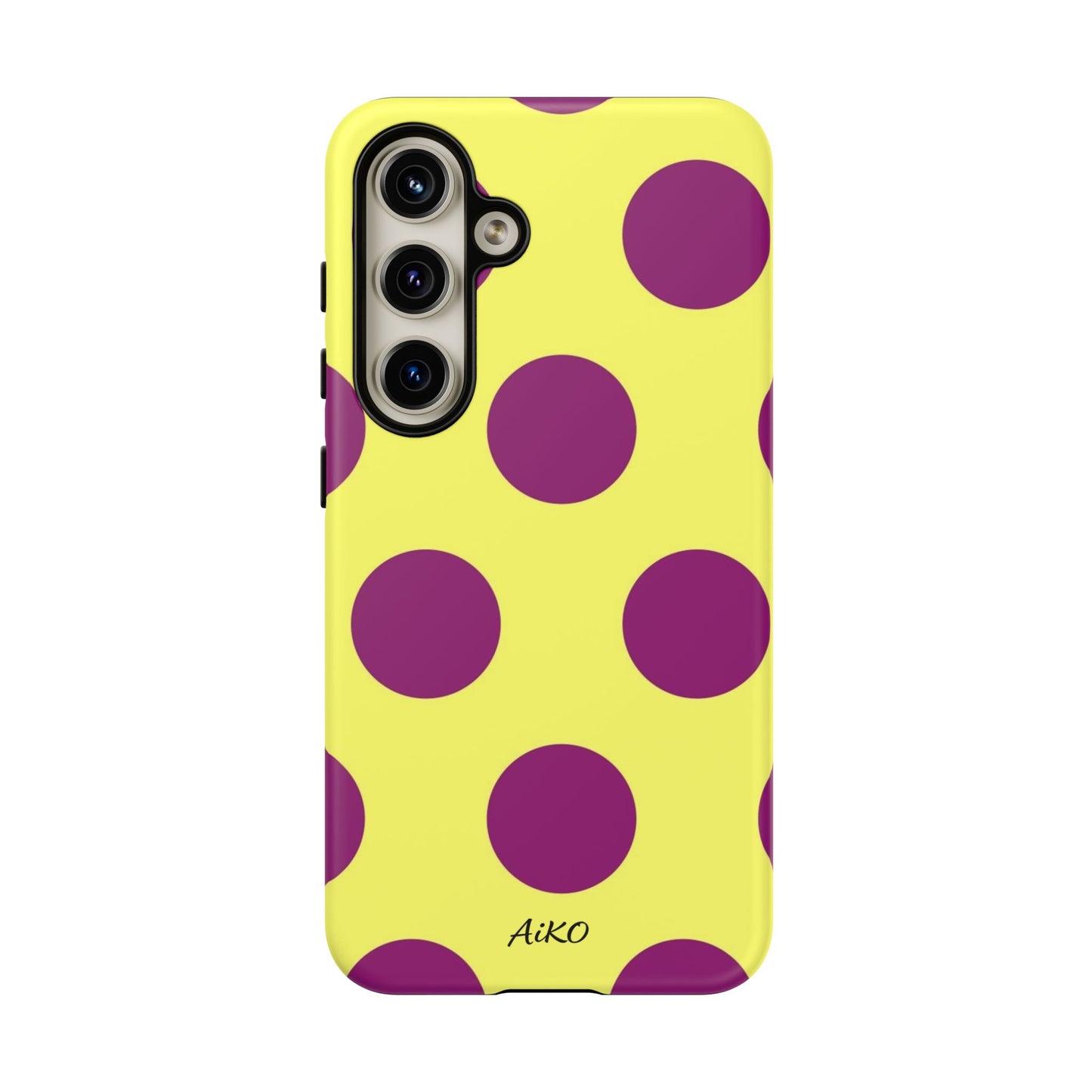 Polka Dots (Yellow & Purple)