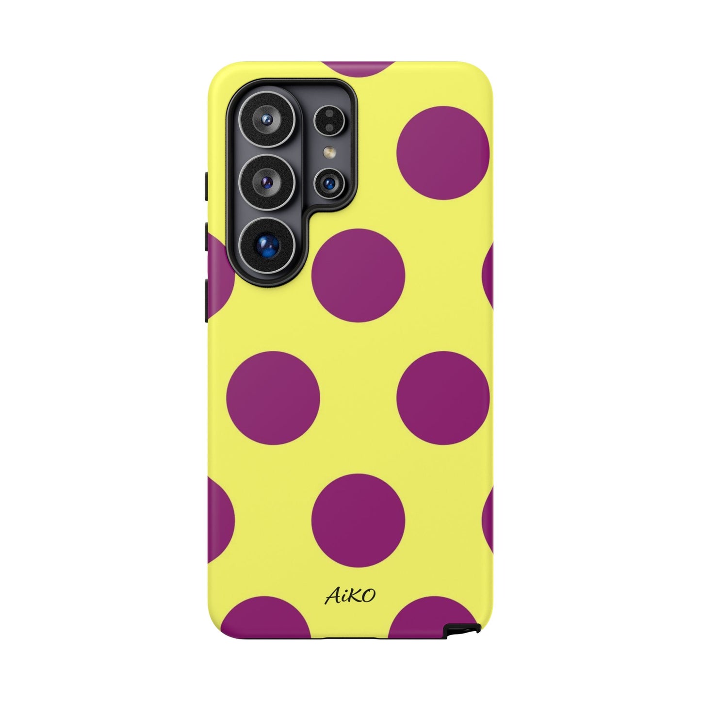 Polka Dots (Yellow & Purple)