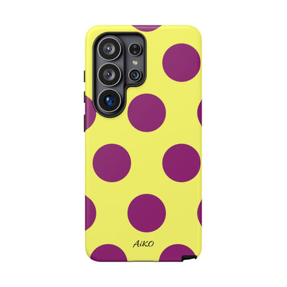 Polka Dots (Yellow & Purple)