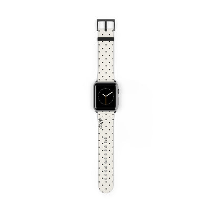 Polka Dot ( White and Black) Apple Watch Band