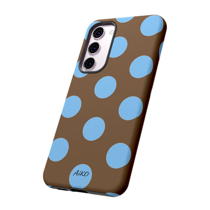 Polka Dots (Blue & Brown)
