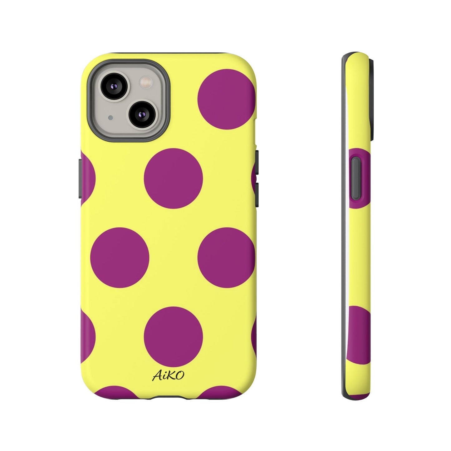 Polka Dots (Yellow & Purple)