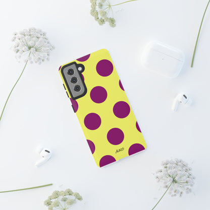 Polka Dots (Yellow & Purple)