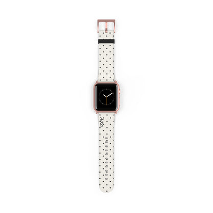 Polka Dot ( White and Black) Apple Watch Band
