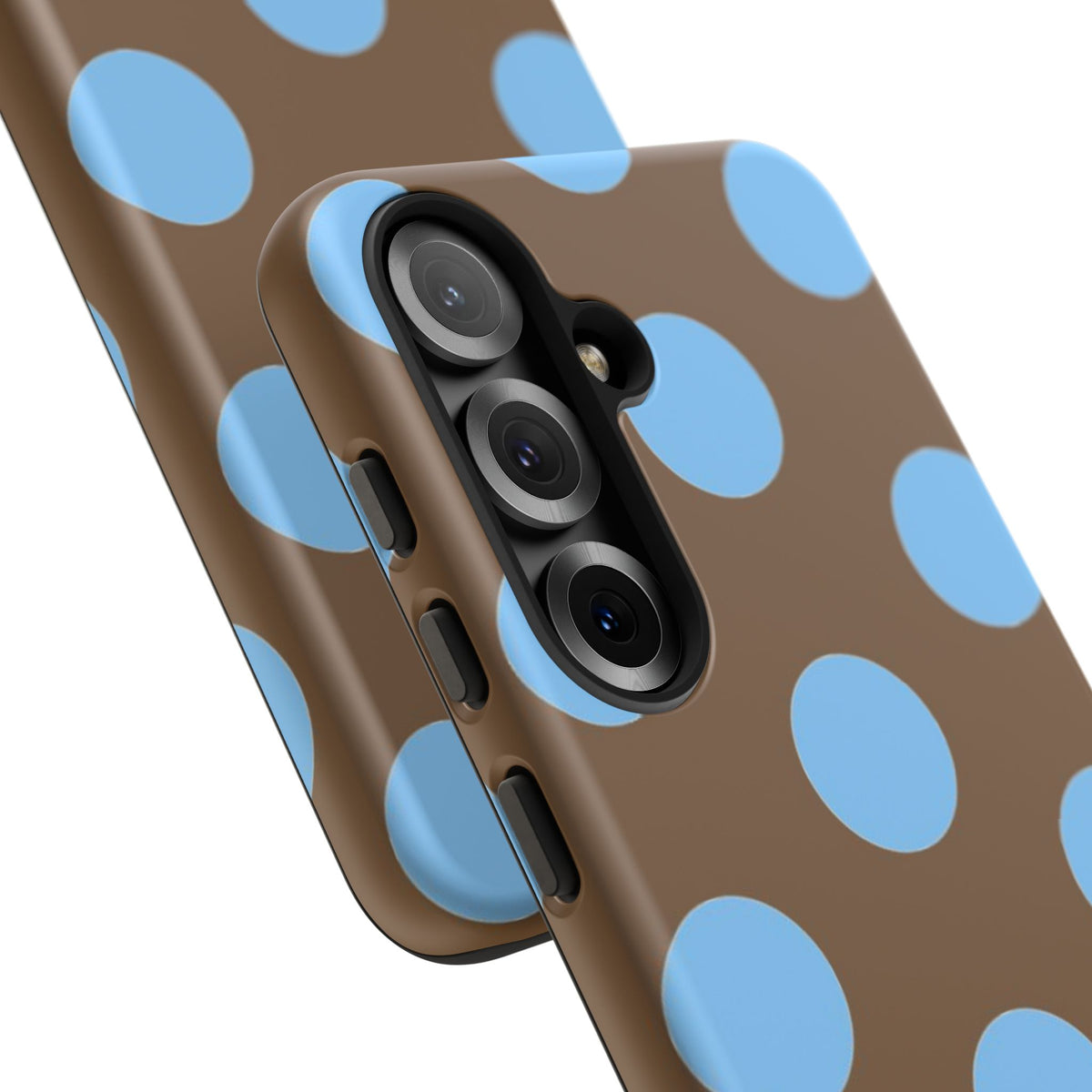 Polka Dots (Blue & Brown)