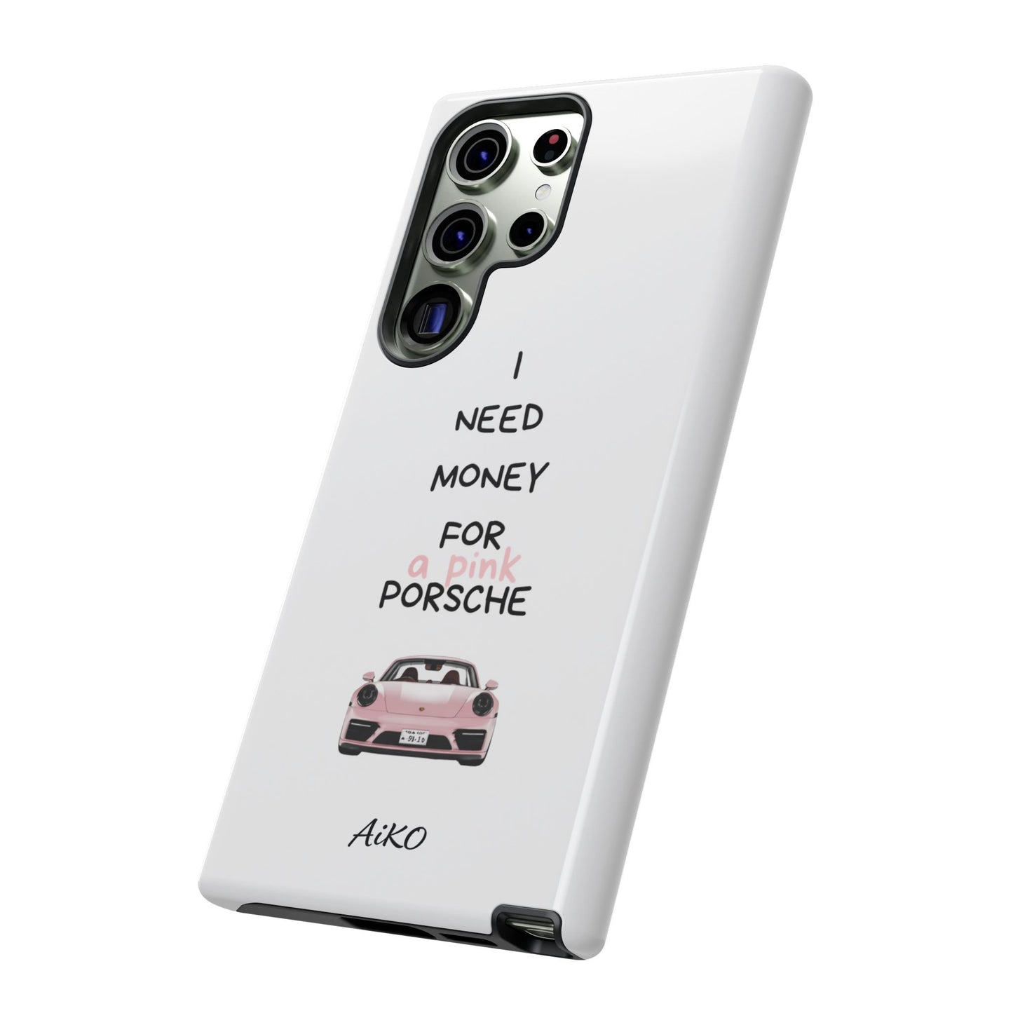 I Need Money For A Pink Porsche (White)