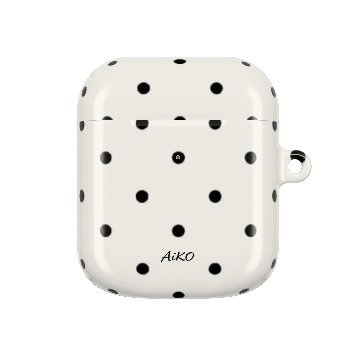 Polka Dot ( White and Black) AirPods Cases