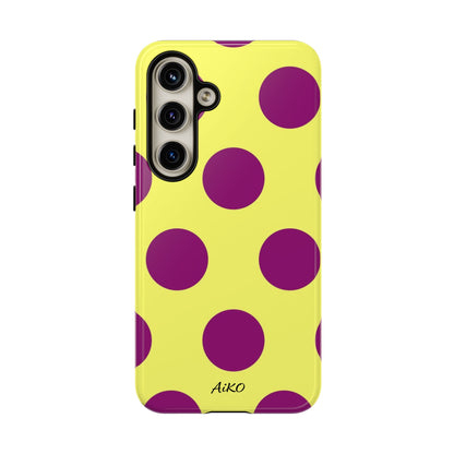 Polka Dots (Yellow & Purple)