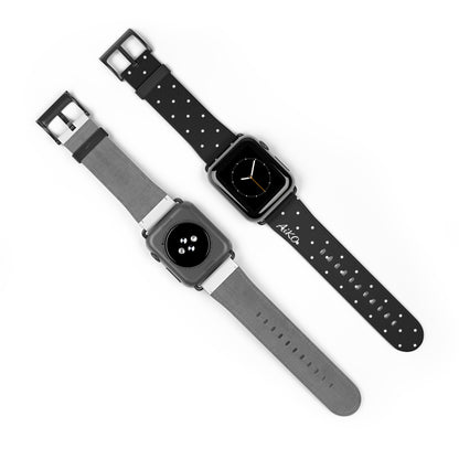 Polka Dot ( Black and White) Apple Watch Band