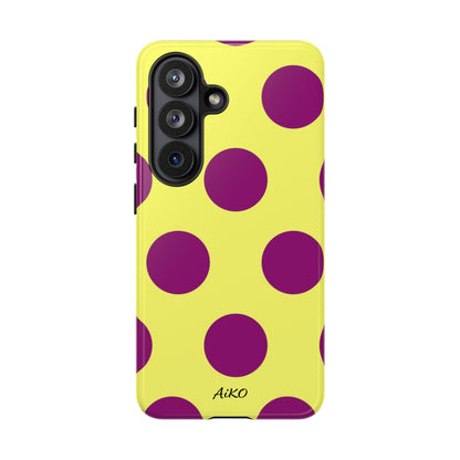 Polka Dots (Yellow & Purple)