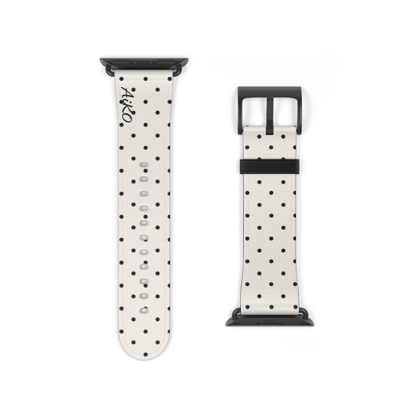 Polka Dot ( White and Black) Apple Watch Band