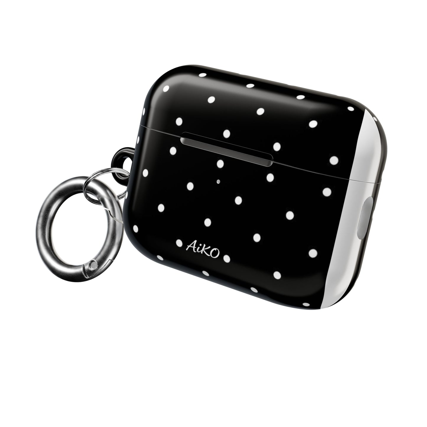 Polka Dot (Black and white) AirPods Cases