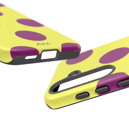 Polka Dots (Yellow & Purple)