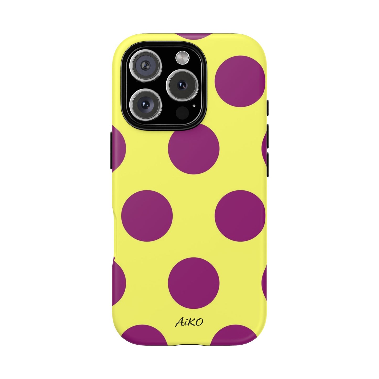 Polka Dots (Yellow & Purple)
