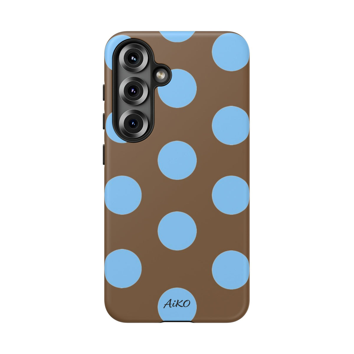 Polka Dots (Blue & Brown)