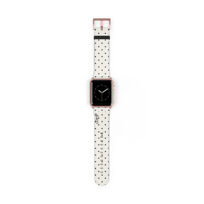 Polka Dot ( White and Black) Apple Watch Band