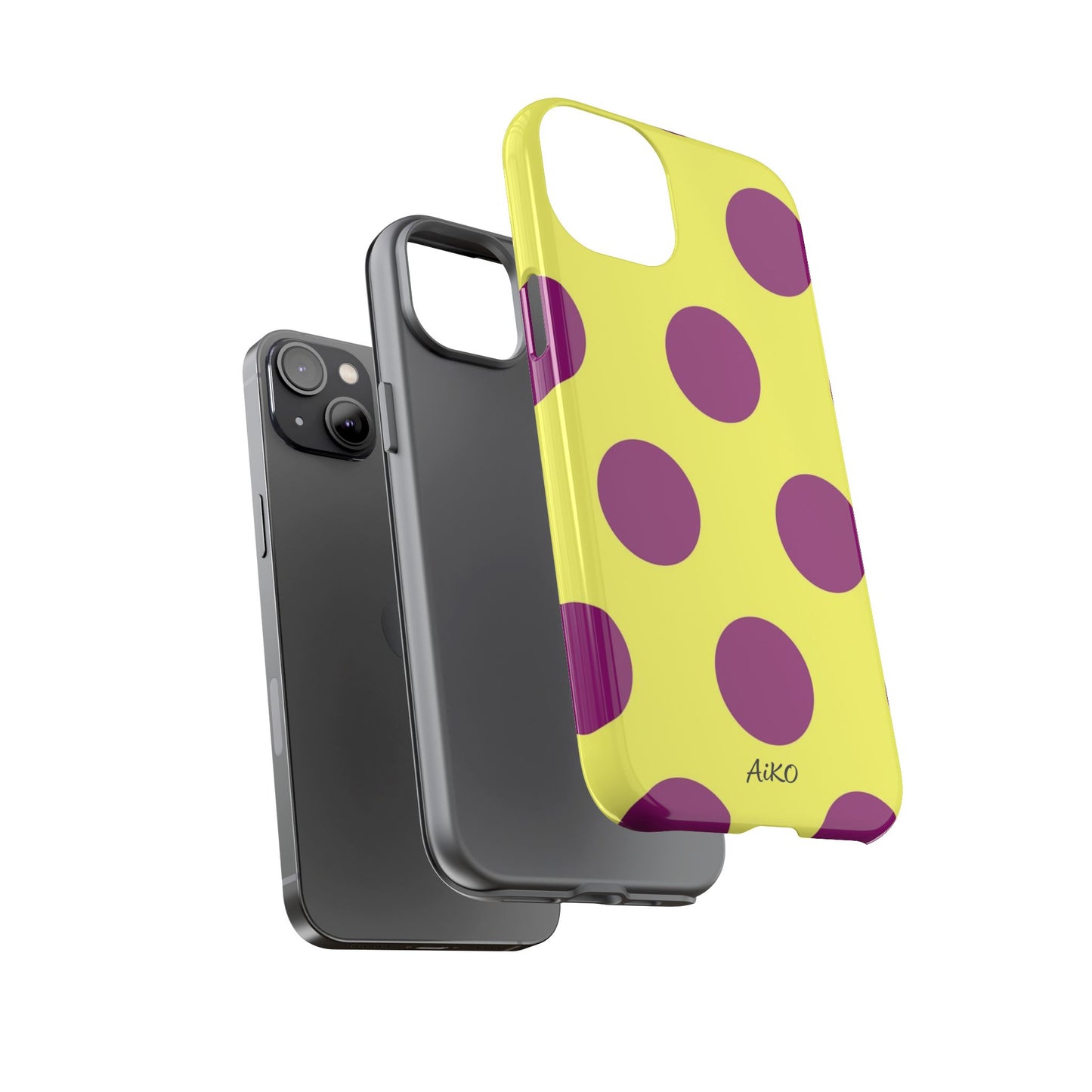 Polka Dots (Yellow & Purple)