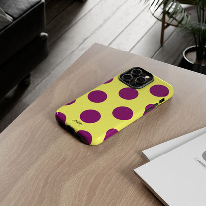 Polka Dots (Yellow & Purple)