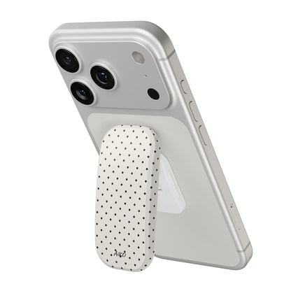 Baby Polka Dots ( Black and White)-Click-On Grip