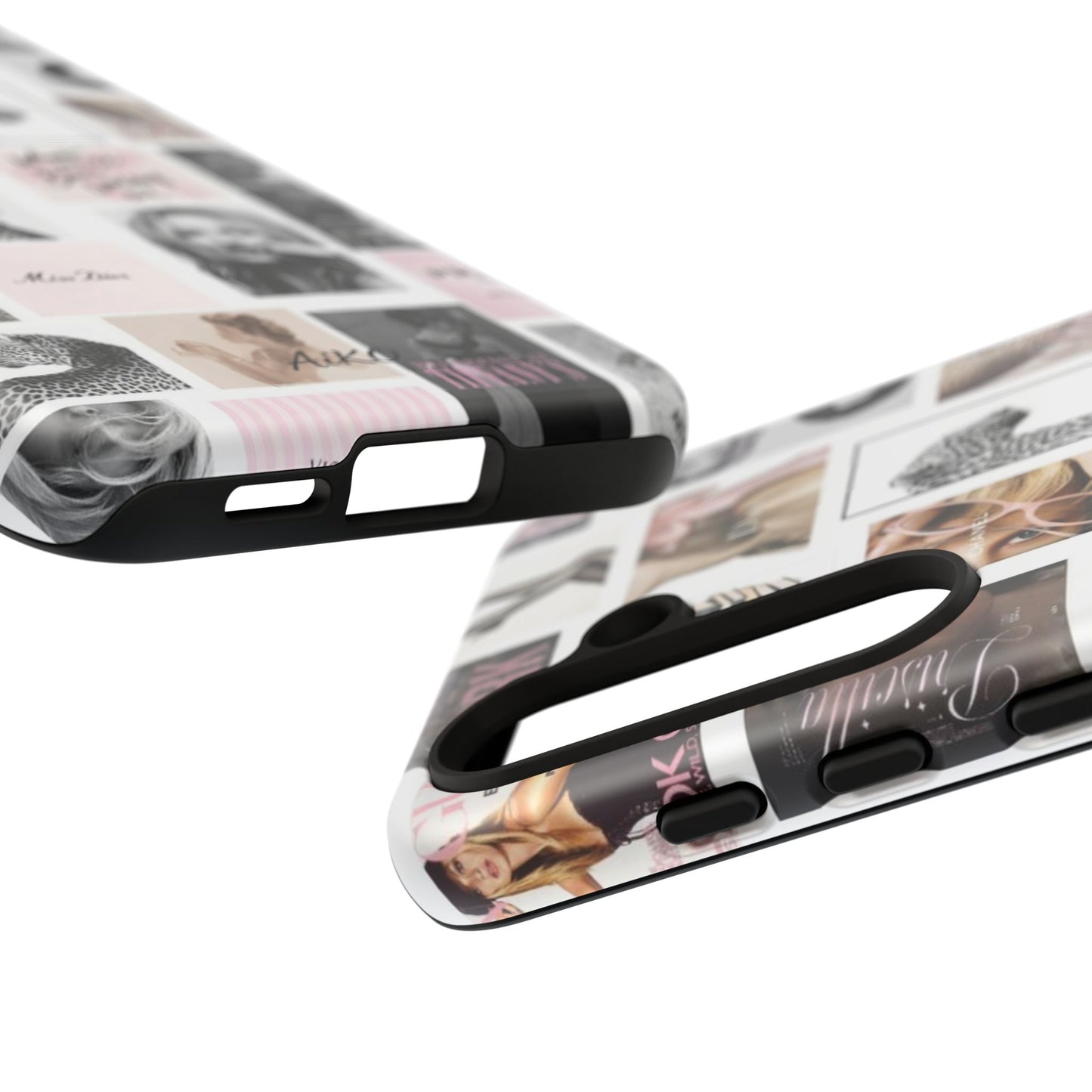 Fashion Collage Phone Case — Pink Vogue Magazine Aesthetic Tough Case