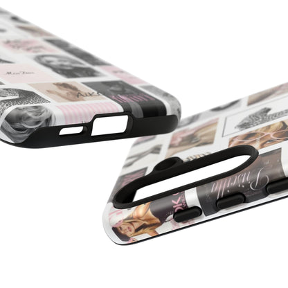 Fashion Collage Phone Case — Pink Vogue Magazine Aesthetic Tough Case