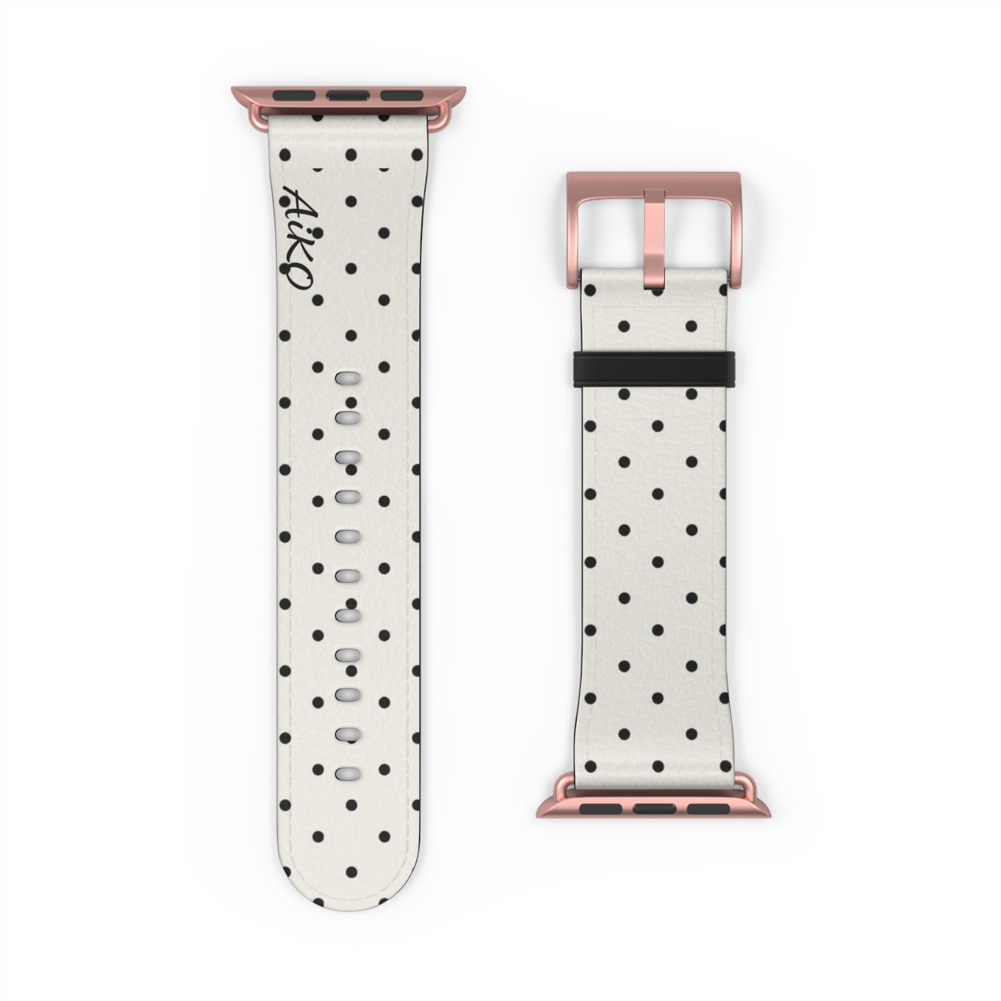 Polka Dot ( White and Black) Apple Watch Band