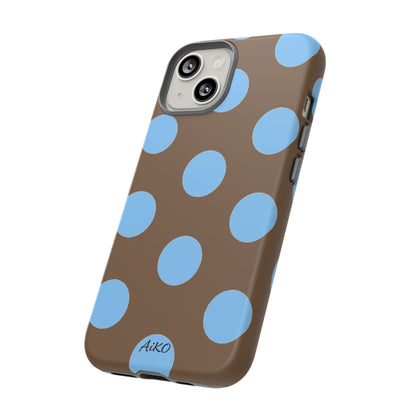 Polka Dots (Blue & Brown)