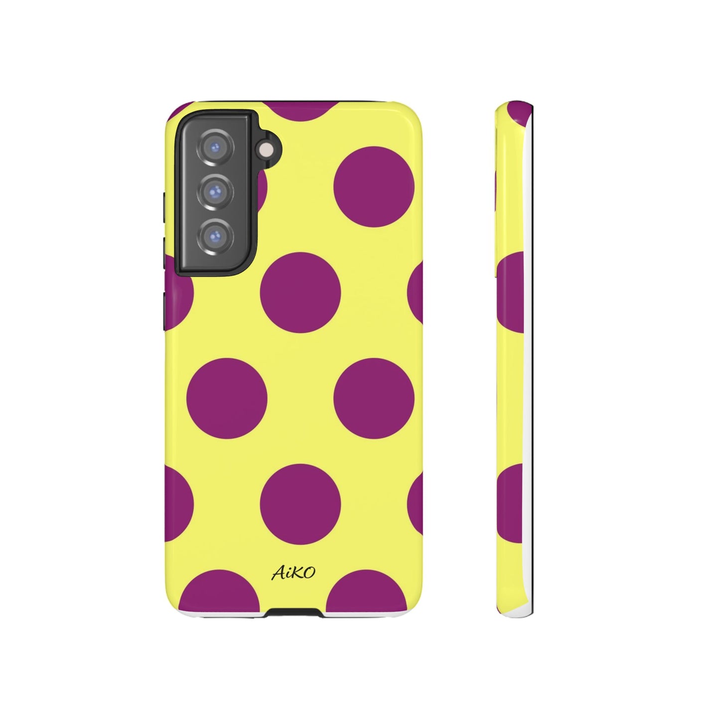 Polka Dots (Yellow & Purple)