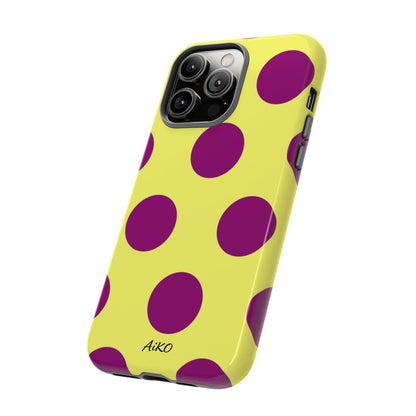 Polka Dots (Yellow & Purple)