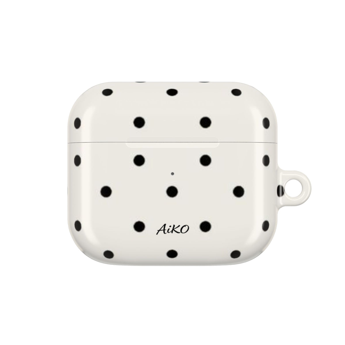 Polka Dot ( White and Black) AirPods Cases